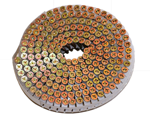 HS114113YZ-BH - Big Head Series:  1¼" X .113" 15° Plastic Sheet Coil YZ Big Flat Head BNS
