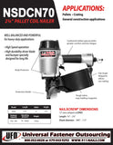 NSDCN70 15° Industrial Wire Coil Nailer