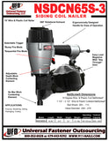 NSDCN65S-3 15° Coil Nailer (Wire & Plastic Sheet Coil)