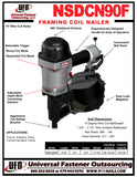 NSDCN90F-II 15° Wire Coil Nailer