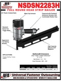 NSDSN2283H 21° Plastic Strip Nailer